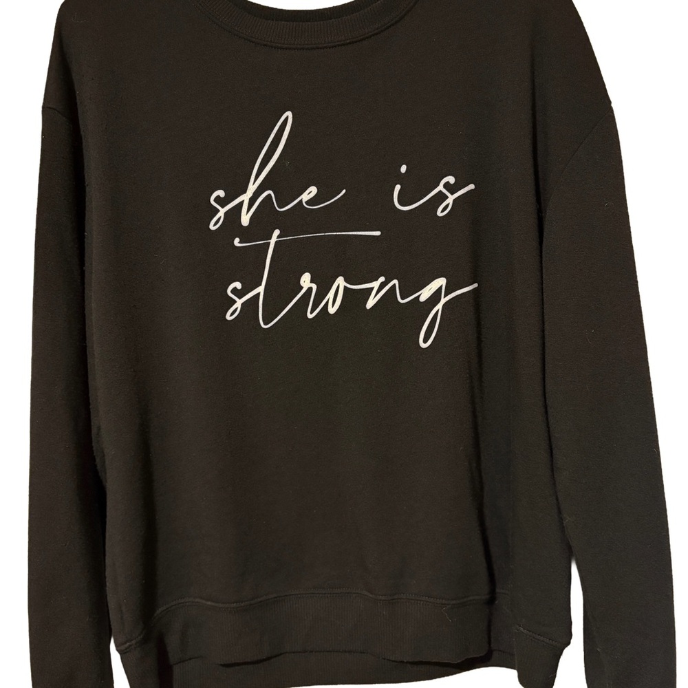 Miken Flow Black Sweatshirt with White Script Size M